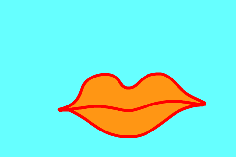 Lippen und Herz